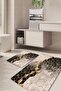 Digital Printed Non-Slip Base Washable Set of 2 Bathroom Carpet Mat Toilet Seat Set Kt-kzhy-1123