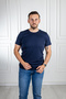 İnterview Sarar 0 Collar 100% Cotton Basic Navy Blue T-Shirt - 5