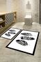 Digital Print Pcs Non-Slip Washable Leaf Double Bathroom Set Toilet Seat Set - 5