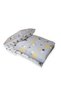 Cotton Kids 80 X 160 Crib Pillow Sheet Quilt Set Gray Yellow Big Star (with Quilt) - 4