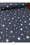 Cotton Baby And Kids Fitted Sheet 90x200 Starry Navy Blue - 2