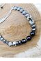 Gift Bracelet for Men Jasper and Agate Natural Stone Macrame Handmade Bracelet - 5