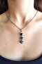 Obsidian Natural Stone Real Necklace (Aura Cleansing) (Chain Included) - 2