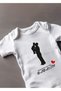 Short Sleeve 100% Cotton Specially Designed Father's Day (5) Written Baby Bodysuit - 2