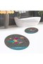 Digital Printed Non-Slip Washable Round Double Bathroom Mat Toilet Seat Set, V-Y-KLOZET-31-GRAY, - 3