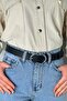 Women's Black Belt 3 CM 1stClass Buckle Quality Trousers, Sweaters, Shirts Belt - 6