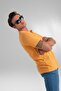 Men's Orange Regular Fit Short Sleeve 100% Cotton Polo Neck T-Shirt Hlthe012001 - 4