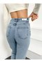 Women's Blue Snow Mom High Waist 100% Cotton Jean Denim Trousers Anna-Mavi̇kar - 8