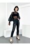 Women's Black Frayed Mom High Waist Jean Denim Pants Anna-Syhypt - 3