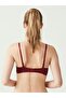 - Women's Burgundy Earless Hollow Bra 66142 - 3