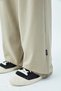 OVERSIZE TRACKSUIT BOTTOM WITH ELASTIC WAIST-MINK - 6