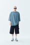 BASIC SUPER OVERSIZE T-SHIRT-LIGHT SMOKE - 3