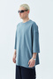 BASIC SUPER OVERSIZE T-SHIRT-LIGHT SMOKE - 2