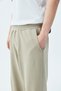 OVERSIZE TRACKSUIT BOTTOM WITH ELASTIC WAIST-MINK - 3
