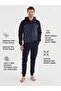 Men's Navy Blue Tracksuit Set - 4