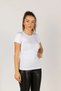 Women's Short Sleeve Round Crew neck Stretch Fabric Stretchy Bodysuit (4 Pieces) - 3