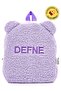 [We WRITE THE NAME YOU WANT EMBROIDERY] Teddy Lilac 0-8 Years Old Children's Backpack, Kindergarten-nursery