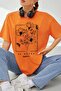 Unisex Be Happy Printed Oversize T-shirt