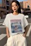 تيشيرت كبير الحجم مطبوع للجنسين - 3