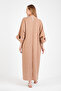 Hatunatila Crochet Collar Oversized Long Dress with Pocket Detail - 5072 - 4