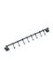 Screwless Mounting Wall Rail 8 Hangers (45 cm) and Basket 20 cm - 8