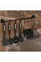 Screwless Mounting Wall Rail 8 Hangers (45 cm) and Basket 20 cm