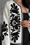 Women's Black Full Embroidery Embroidered Vintage Jacket - 2
