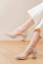 Ereybe Wedding Dress - Thick Short Heel Shoes with Pearl Stones - 2