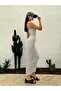 Gray Rope Strap Camisole Long Tight Dress 27133 - 7