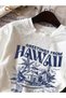 Kids' Hawaiian Printed Top and Bottom Set , %100 Cotton T-Shirt and Shorts - 3