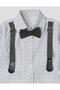 Shirted Bow Tie Salopet Baby Boy Set Birthday, Wedding, Engagement, Mawlid - 2