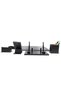 Pr607 Double Pen Black Color Leather Desk Mat Set 7 Pieces - 6