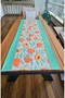 Seaside Şeftali Desenli Çift Taraflı Runner - 2