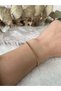 Gold-Colored Twisted Chain Bracelet 20cm