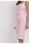 Pembe Keten Elbise - 2