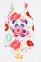 Girls' Swimsuit Cute Panda Teddy Bear Donut Pattern Comfortable Quick Dry Swimsuit Sea Pool Beach Swimsuit - 3