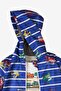 Car Patterned Hooded Cotton Raincoat Baby Set - 7