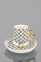 Almond 6-Person Coffee Cup Set Gray – Mxg-22-0125/12 - 4