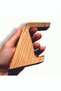 Adhesive Wooden Hanger, Bathroom Hanger, Natural Wood (2 Pieces) - 4