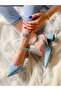 DUBAI GREEN Patent leather Leather SHORT HEEL TAPE POINTED TOE CLASSIC Sandals - 4