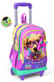 Coral High Original Illuminated School Bag with Wheels and Squeegee