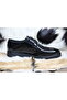 Orthopedic Sole 4398 Black Patent Leather Men's Shoes - 6