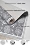 Digital 3-Piece Bathroom Mat Set Trend Felt Non-Slip Base Mixed Oval Modern Queta Gray - 5