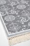 Digital 3-Piece Bathroom Mat Set Trend Felt Non-Slip Base Mixed Oval Modern Queta Gray - 4