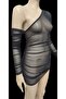 Women's Asymmetrical Super Mini Off-Shoulder Style Lolita Tulle Dress - 2