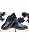 442977   Black Patent Leather Orthopedic Sole Men's Shoes - 5