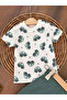 Summer Waffle Shorts Set for Baby Boy - Car Printed - 4