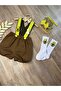 Handmade Avocado Concept Baby Boy Shorts Salopet Bow Tie Socks Set - 6