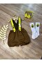 Handmade Avocado Concept Baby Boy Shorts Salopet Bow Tie Socks Set - 3