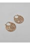 Gold Plated Xuping Lace Design Basket Earrings - 3